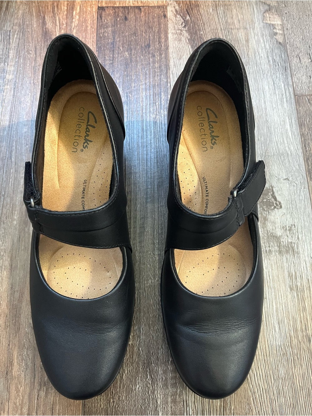 Clarks Women's Emslie Lulin Pump - black leather
